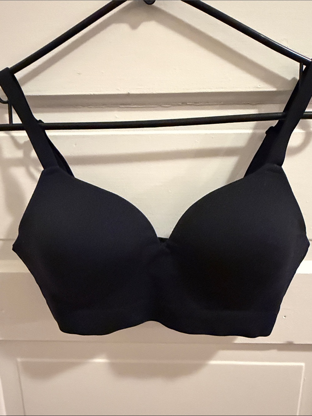 Seamless Black T-Shirt Jelly Bra with Molded Cups - Women Intimates